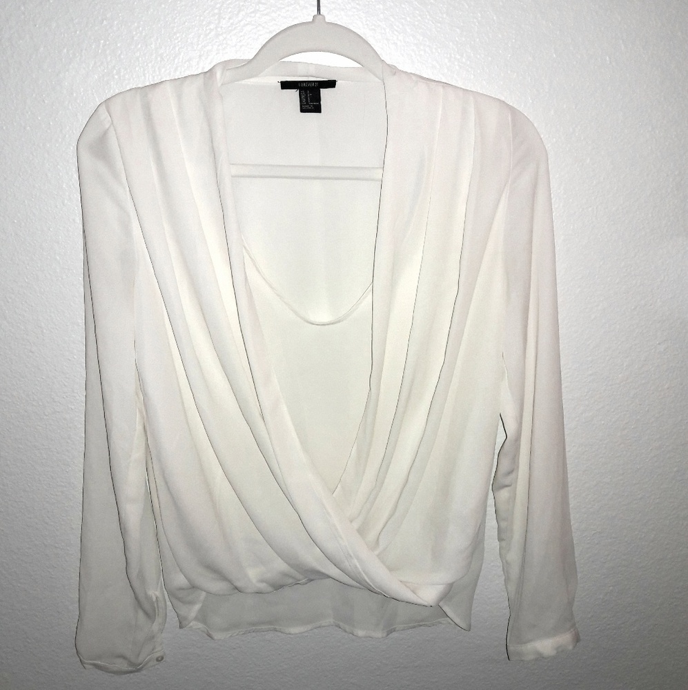 🌼Cream Draped Blouse🌼